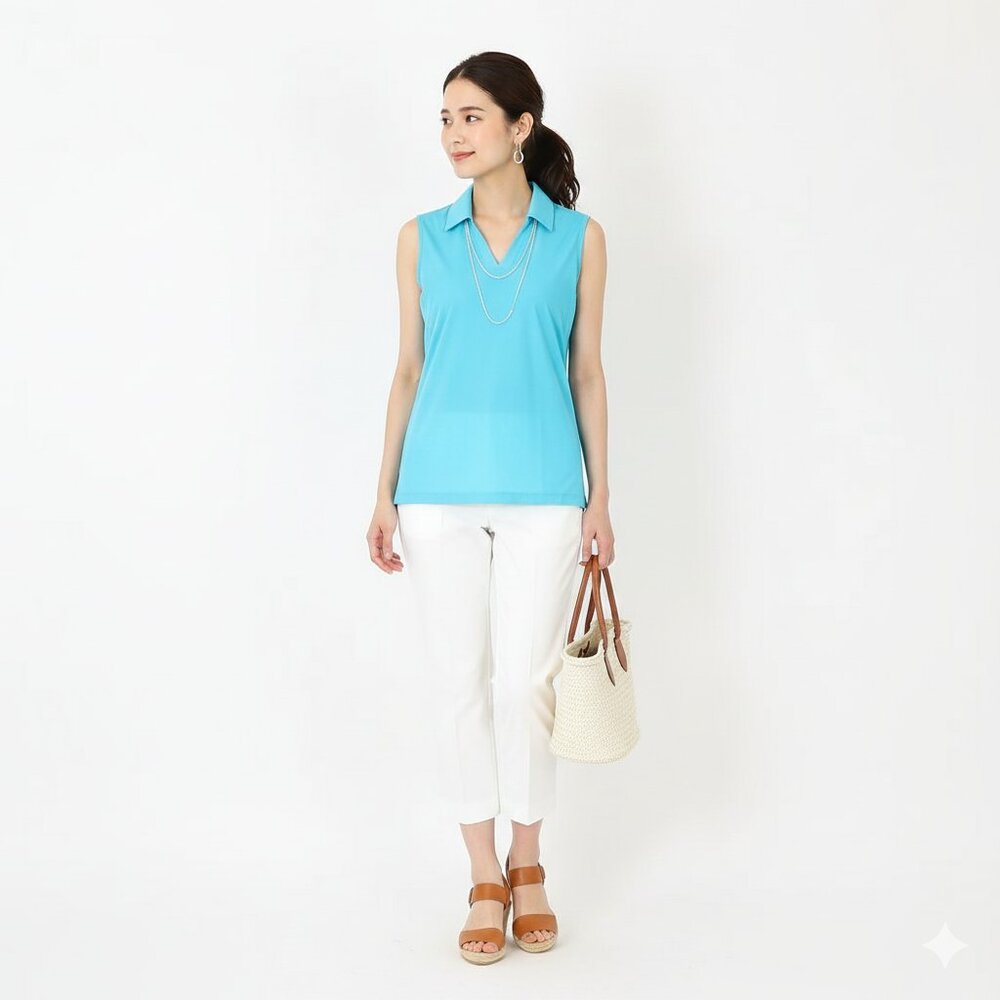 *Mondetta Turquoise Sleeveless Golf Shirt